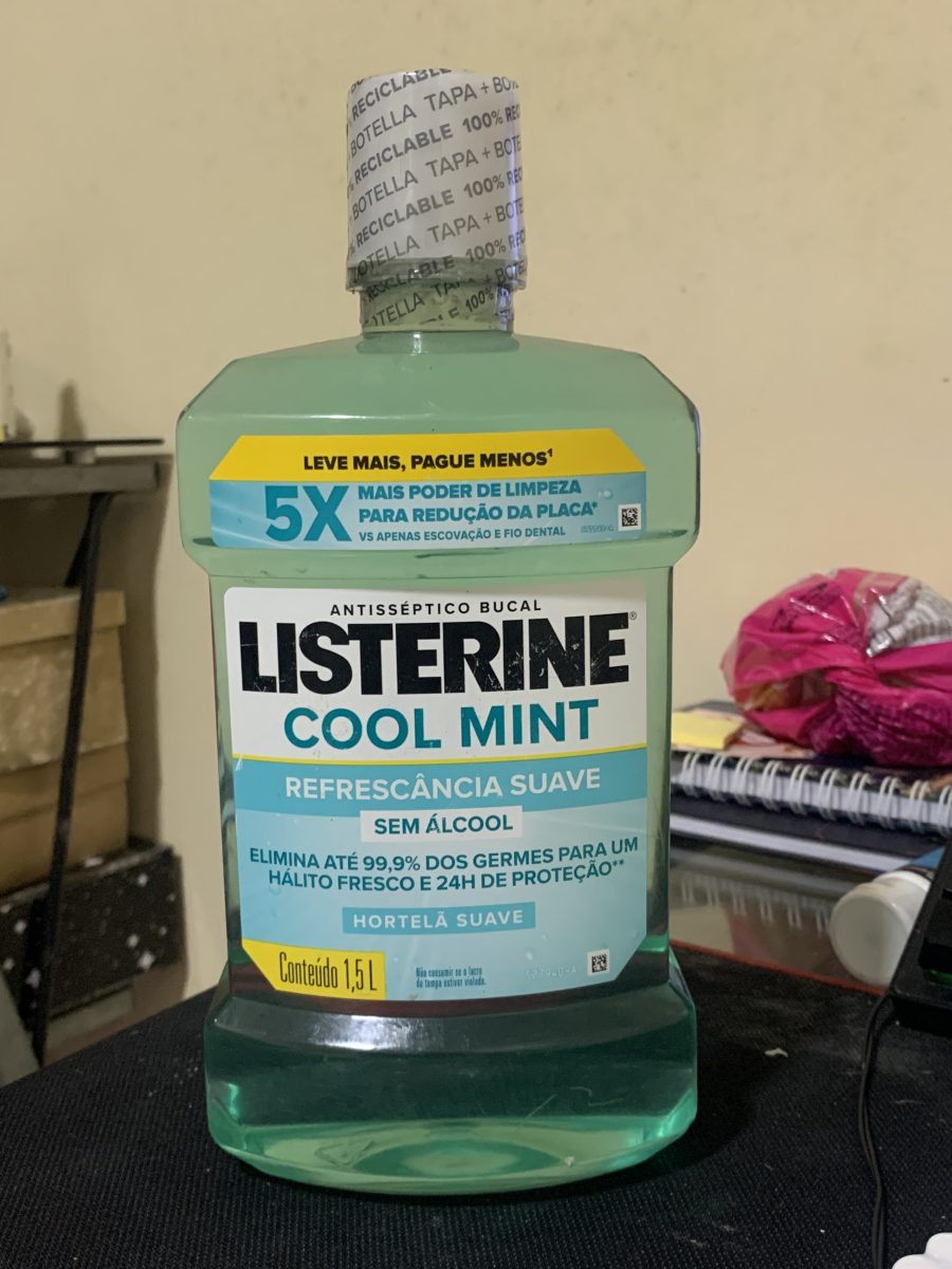 Antisséptico Bucal Listerine Cool Mint Sem Álcool 1,5L
