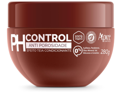 Ápice Máscara Acidificante PH Control | Tratamento Anti-Porosidade com Efeito Teia para Selagem das Cutículas e Hidratação Profunda | 280g