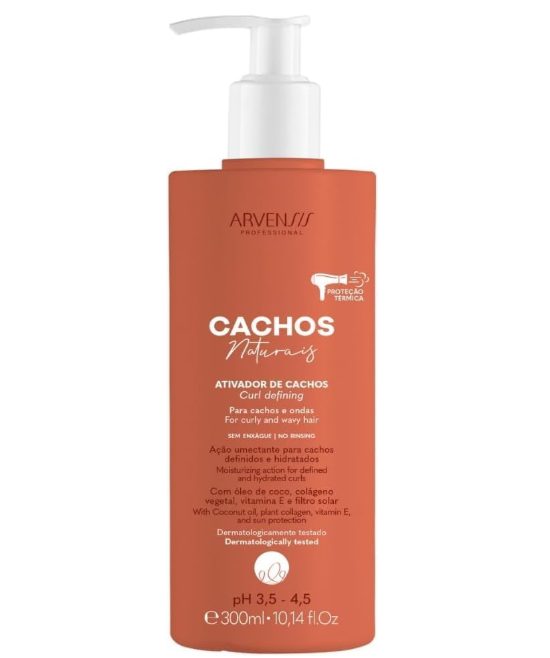 Ativador de Cachos Arvensis Cachos Naturais Ondulados e Cacheados - 300ml