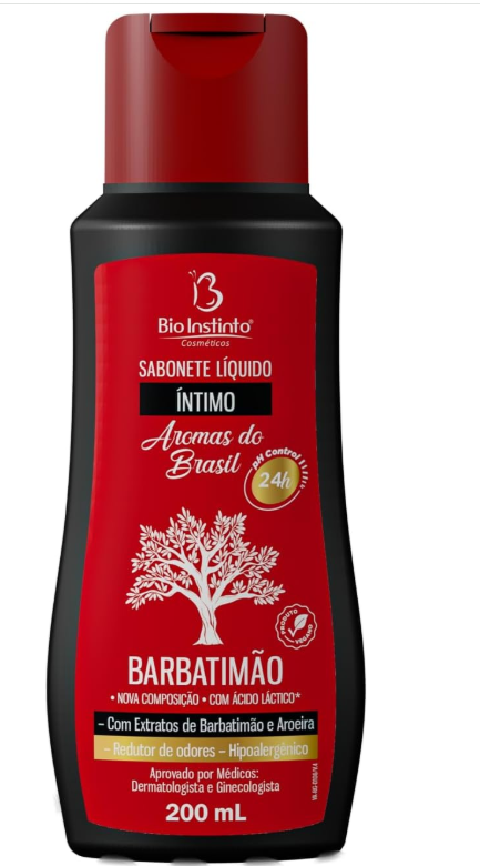 Bio Instinto Sabonete Líquido Íntimo Barbatimão 200ml