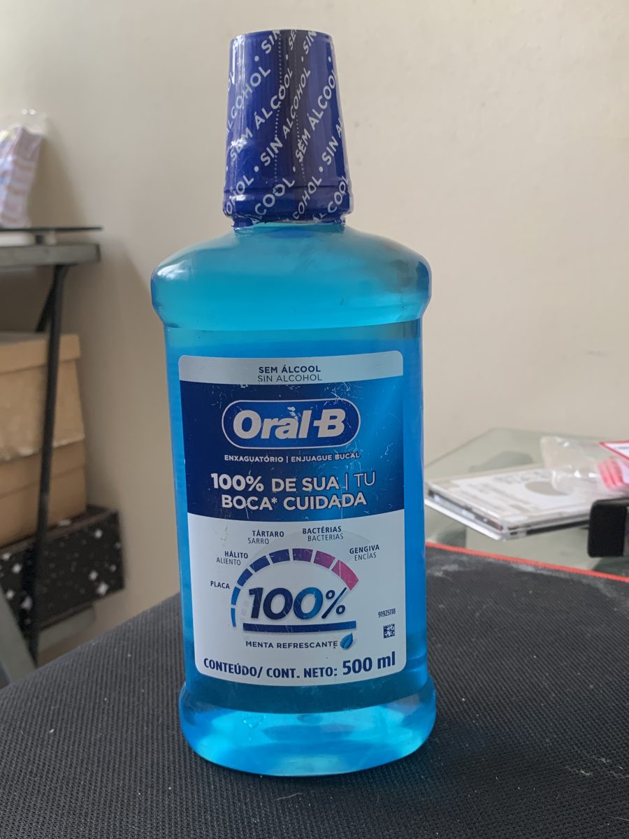 Enxaguante Bucal Oral-B 100% de Sua Boca Cuidada
