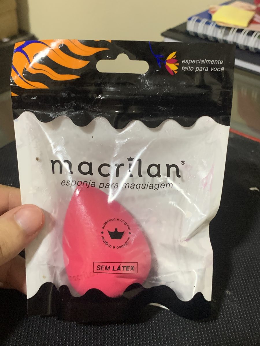 Esponja Para Maquiagem Macrilan Sem Látex