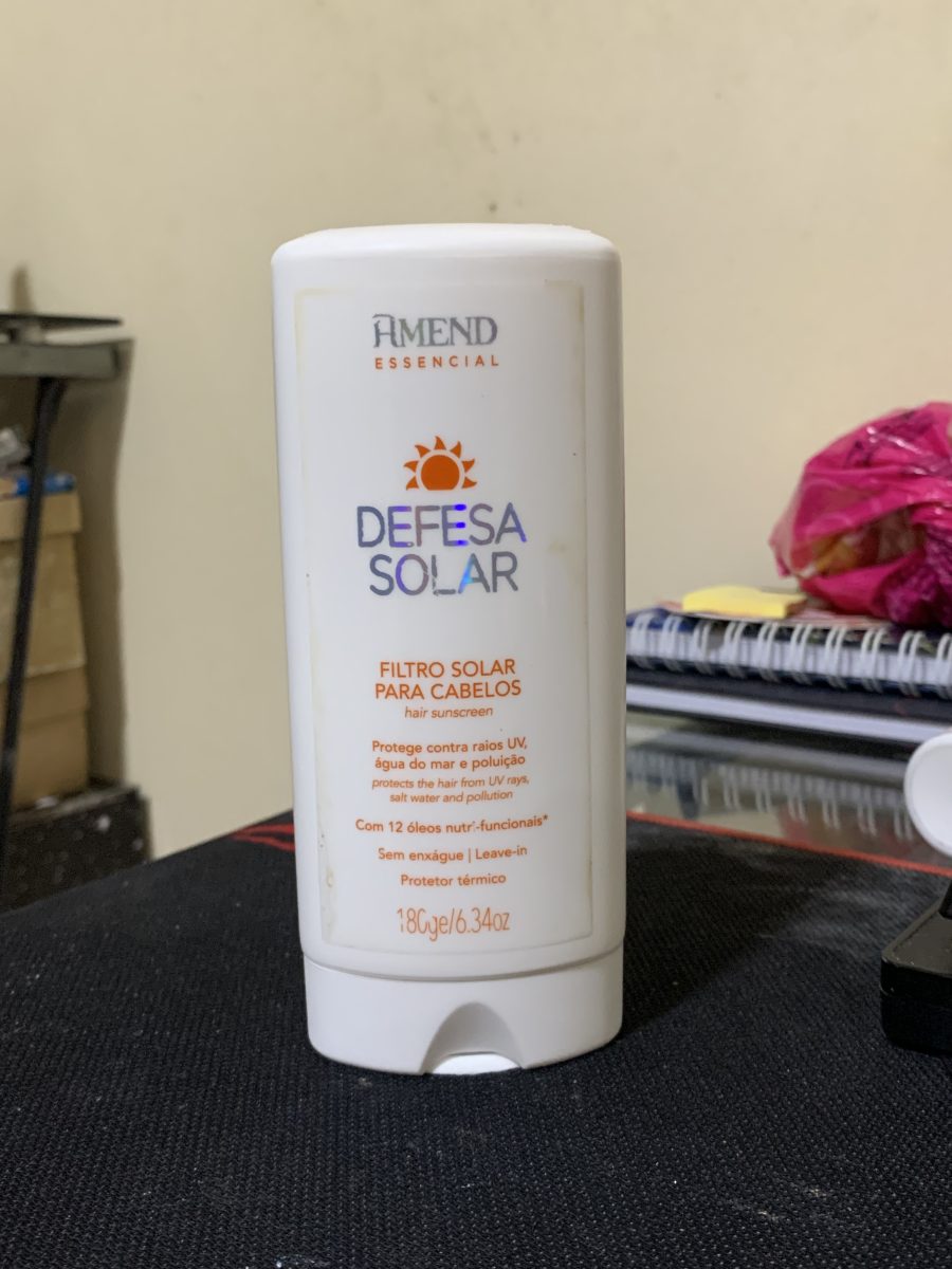 Filtro Solar Para Cabelos Amend Essencial Defesa Solar 180g