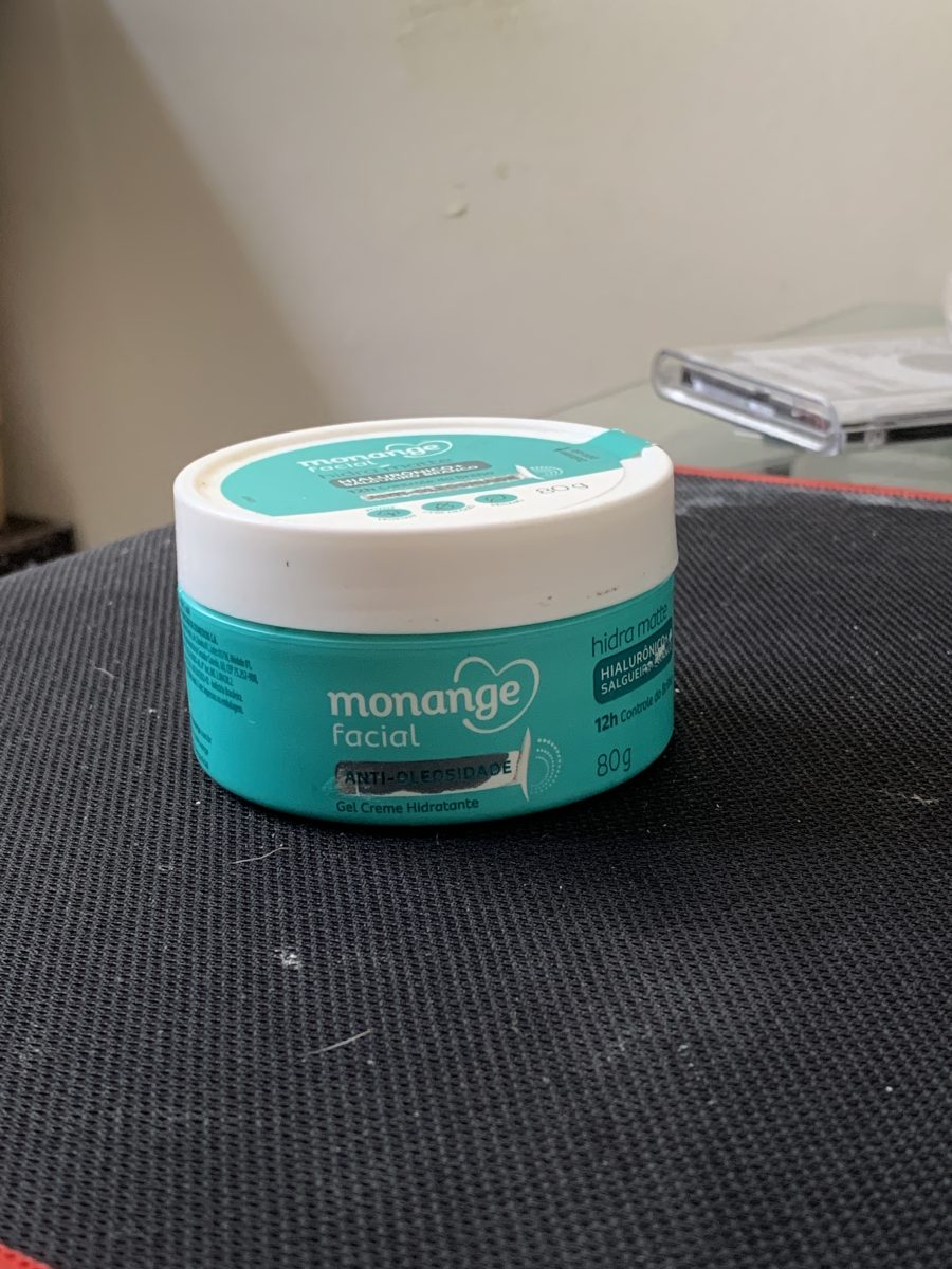 Gel Creme Hidratante Monange Facial Anti-Oleosidade
