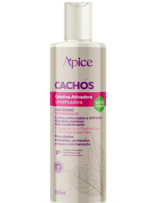 Gelatina Ativadora Umidificadora Apice Cachos 300ml