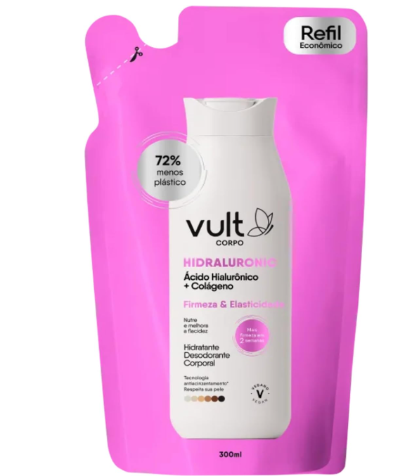 Hidratante Desodorante Corporal Vult Hidraluronic Refil 300ml