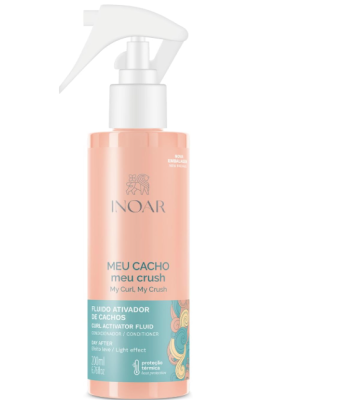 Inoar, Ativador de Cachos Meu Cacho Meu Crush – Definição, Hidratação e Brilho com Colágeno Vegetal e Vitamina E - 200ml