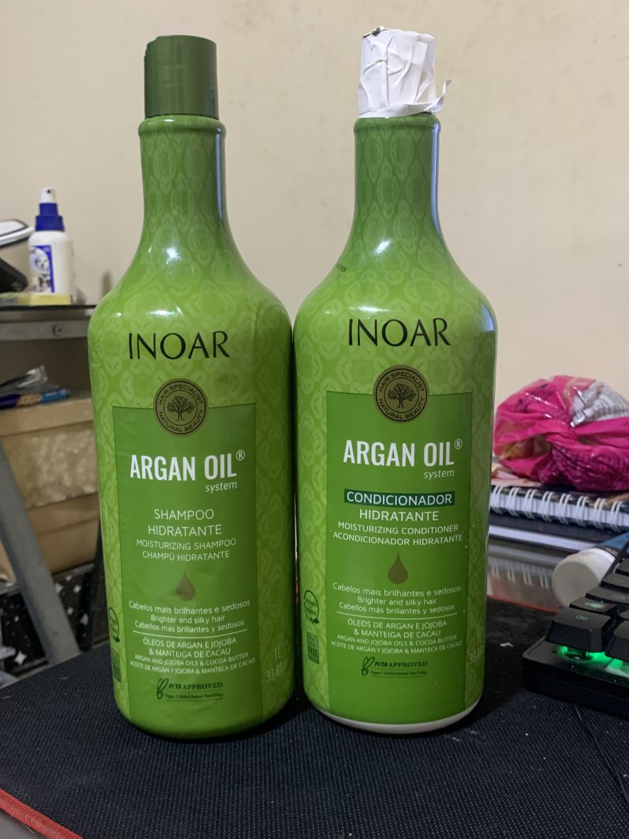 Kit Shampoo e Condicionador Inoar Argan Oil System Hidratant