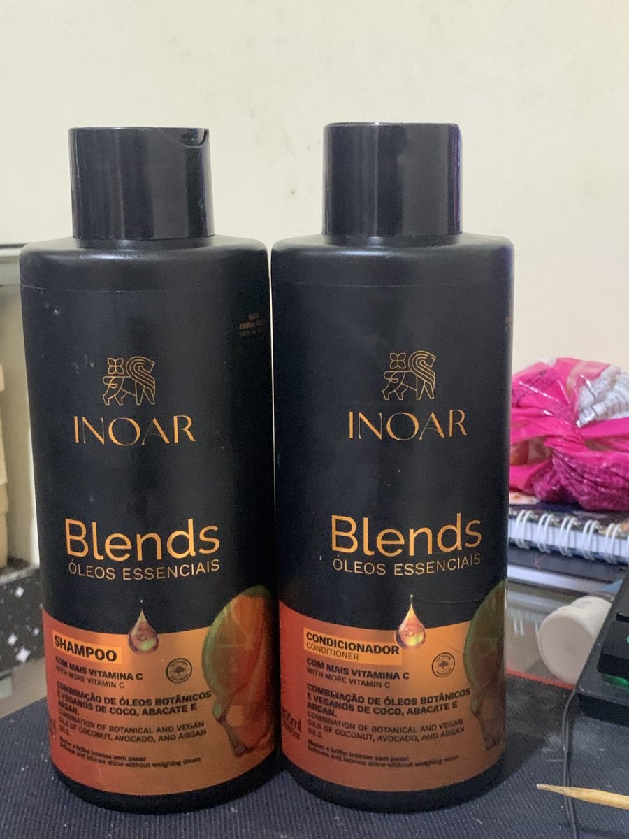 Kit Shampoo e Condicionador Inoar Blends Óleos Essenciais Moras e Vitamina C
