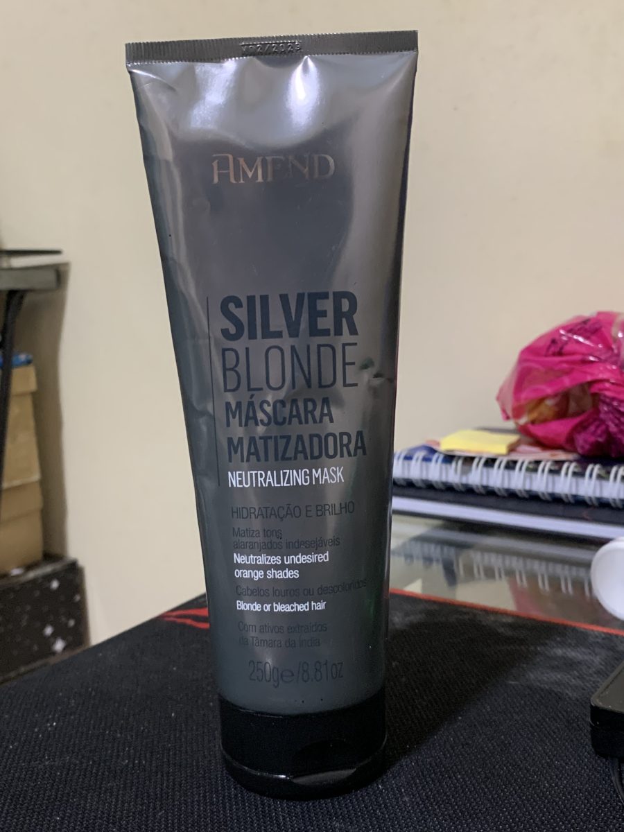 Máscara Matizadora Amend Silver Blonde 250g
