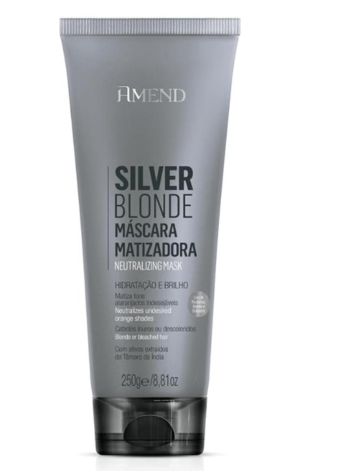 Máscara Matizadora Amend Silver Blonde 250g