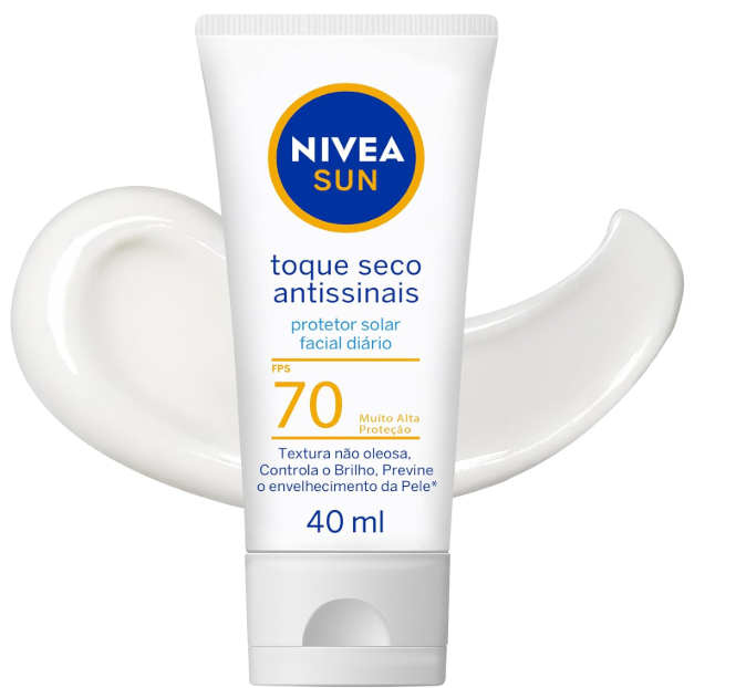 Nivea Sun Toque Seco Antissinais FPS 70 40ml