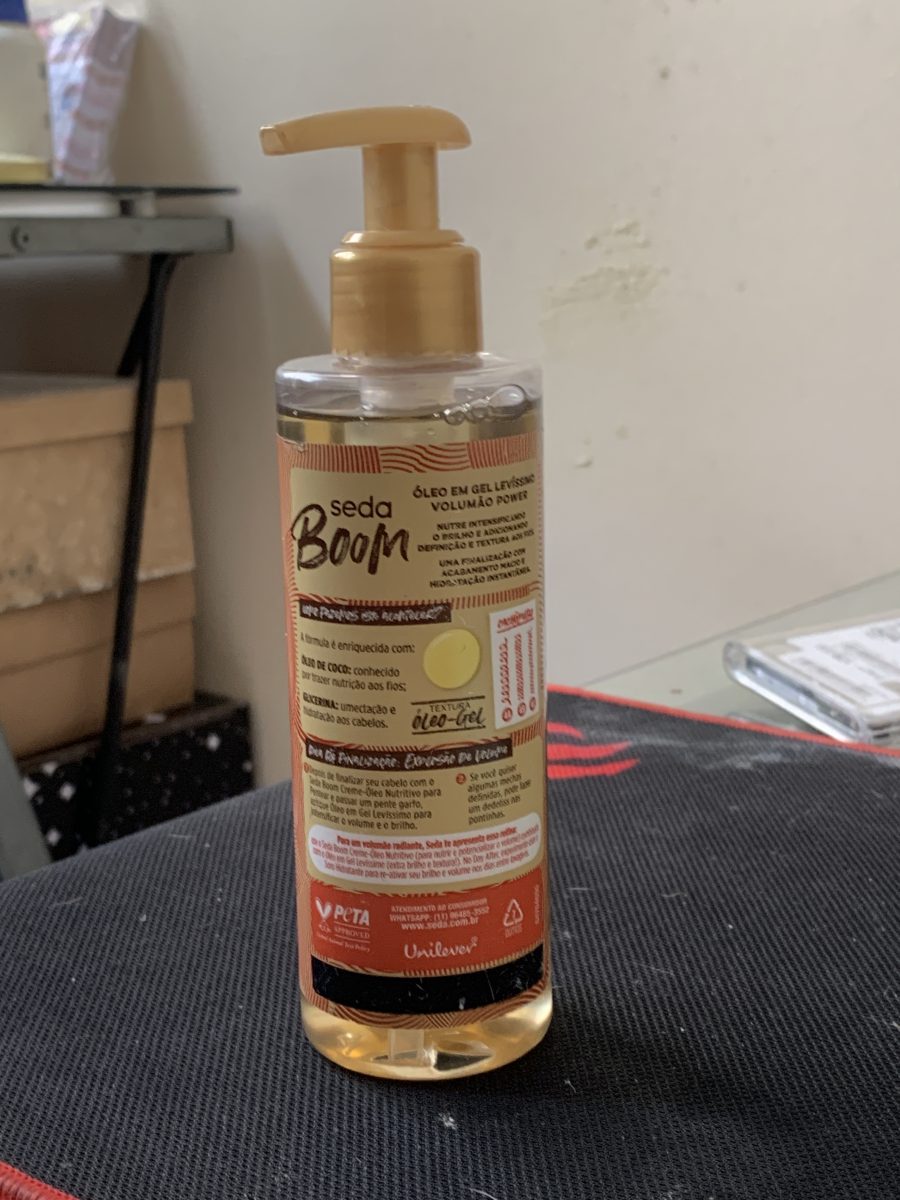 Óleo Gel Seda Boom Volumão Power