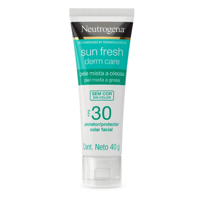 Protetor Solar Neutrogena Sun Fresh Derm Care FPS 30 Sem Cor 40g