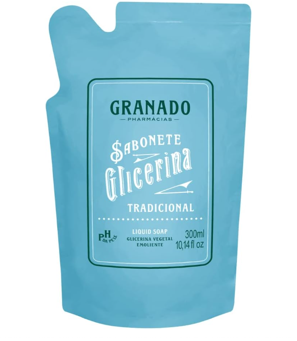 Sabonete Líquido Granado Glicerina Tradicional Refil 300ml