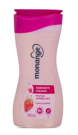 Sabonete Líquido Monange Frutas Vermelhas 240ml