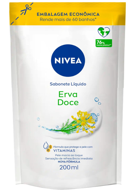Sabonete Líquido Nivea Erva Doce Refil 200ml