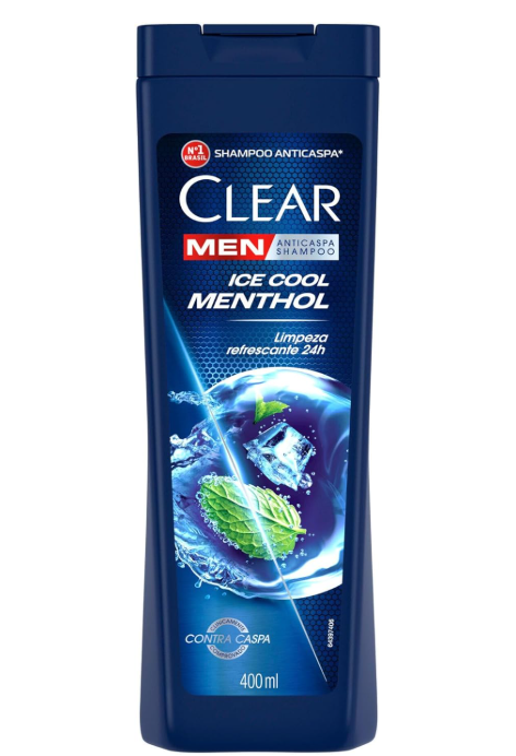 Shampoo Anticaspa Clear Men Ice Cool Menthol 400ml