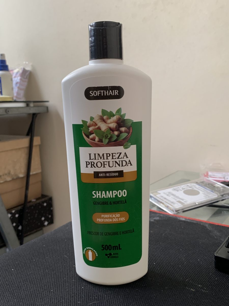 Shampoo Soft Hair Limpeza Profunda Gengibre & Hortelã