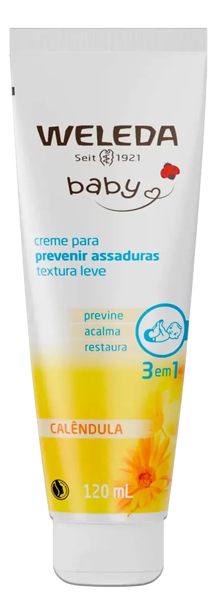 Weleda Baby Creme para Prevenir Assaduras Calêndula 75ml